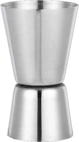 Straight-rim double jigger