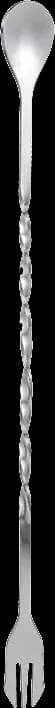 Fork-end bar spoon