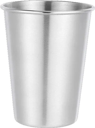 Tapered drinking cup