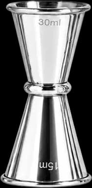 Marked double jigger