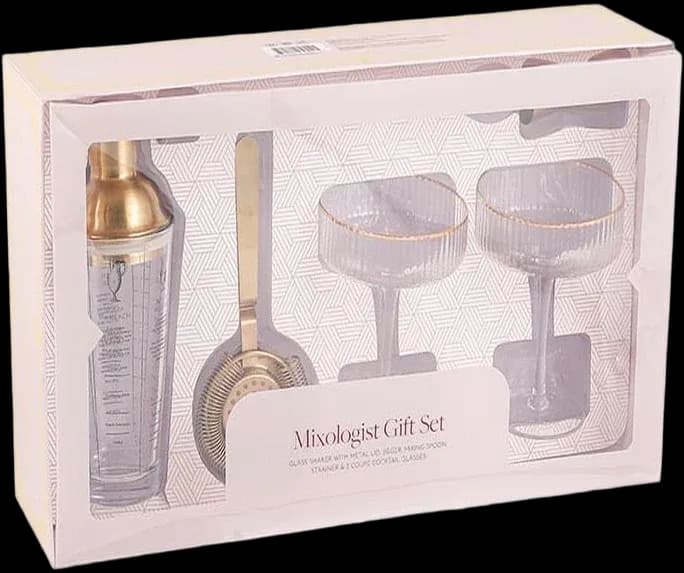 Pink-box bar gift set