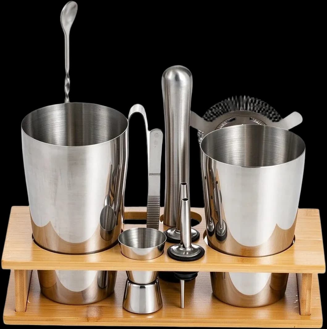 Tin shaker tool stand set