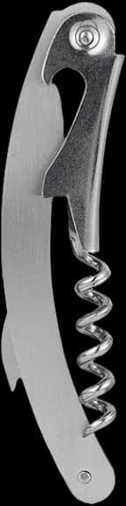 Curved waiter corkscrew