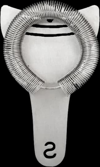 Broad-handle cocktail strainer