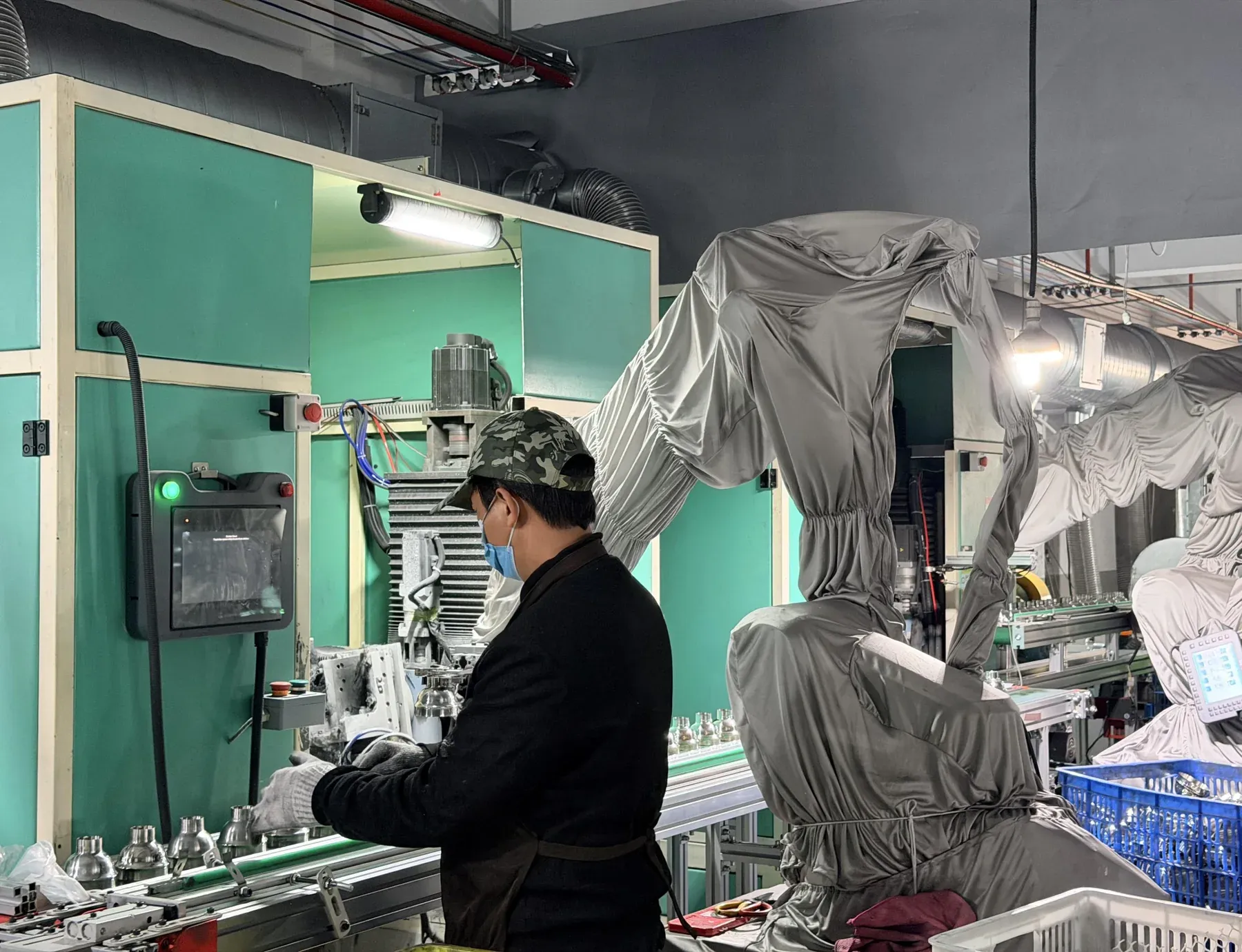 Automated finishing equipment
