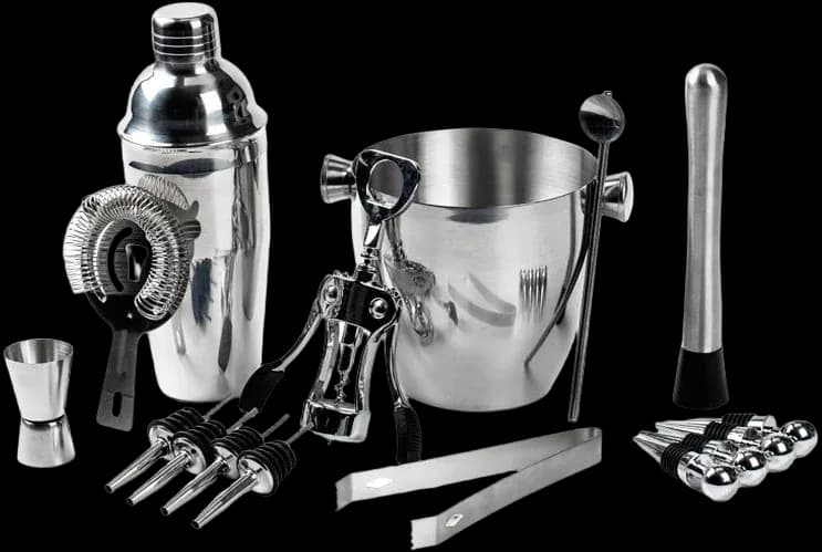 Ice bucket cocktail assortment