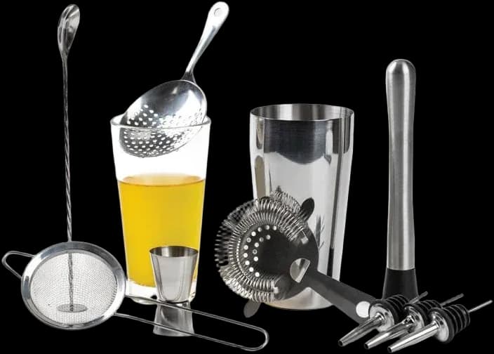 Mixing glass bar assortment