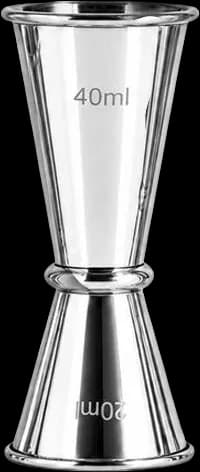 Tall marked double jigger