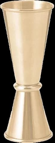 Gold-tone tall jigger