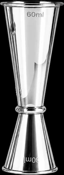 Slender marked jigger