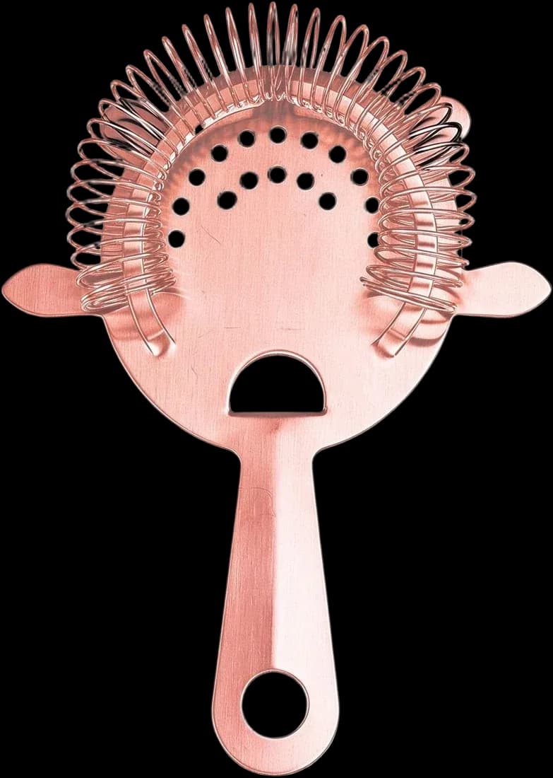 Rose-tone short-handle strainer