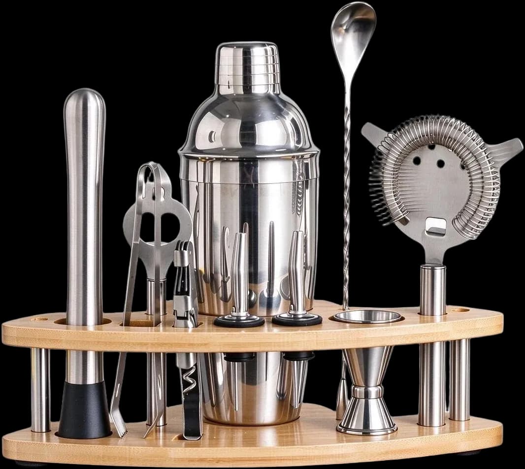 Oval stand cocktail set