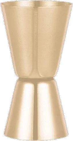 Gold-tone double jigger