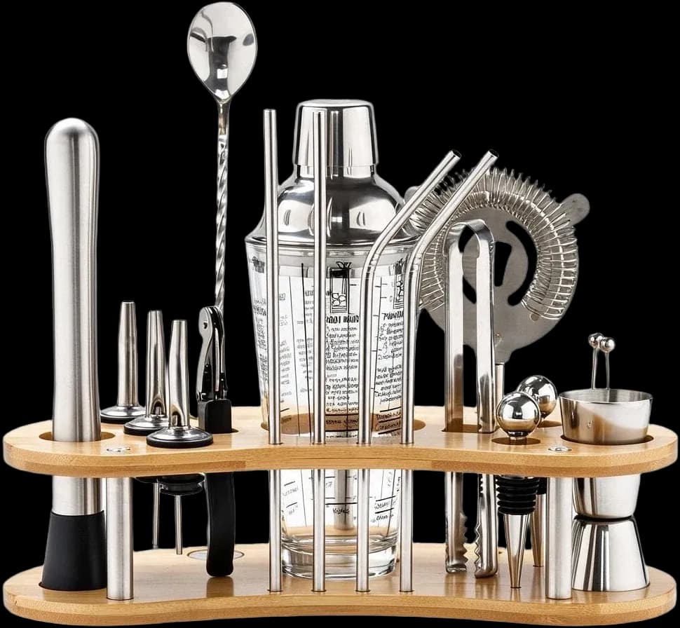 Mixing glass & stand set