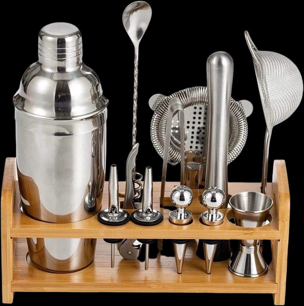 Shaker and tools stand set