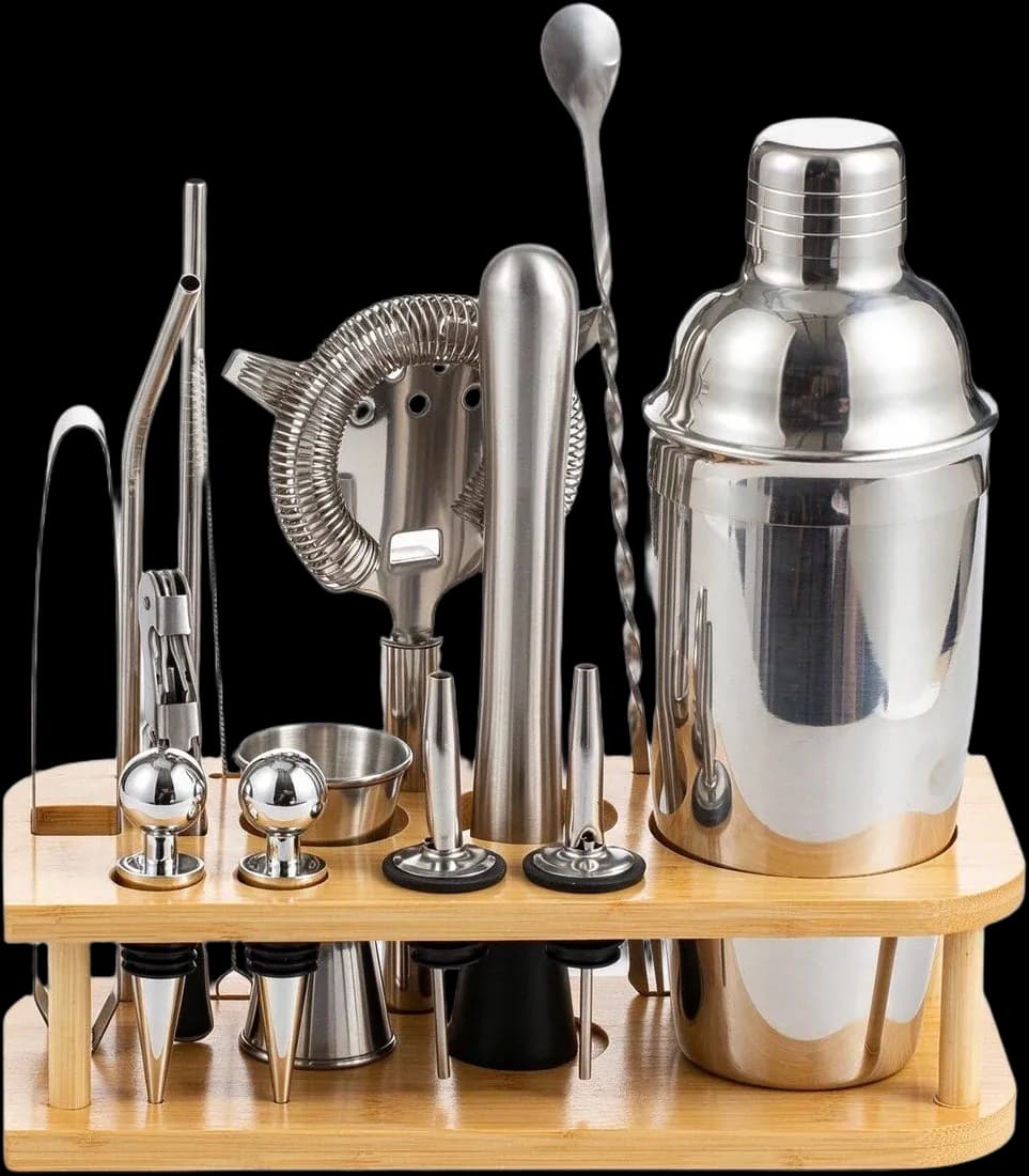 Compact oval stand set
