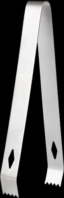 Cutout ice tongs