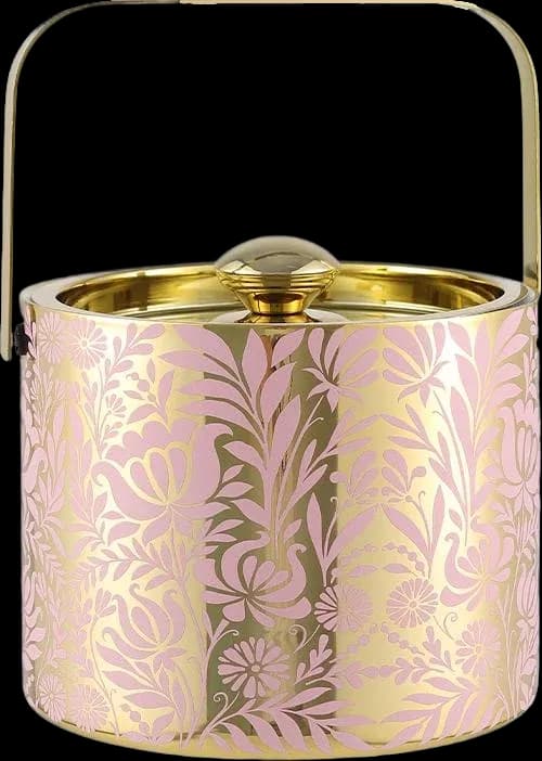 Leaf-print ice bucket