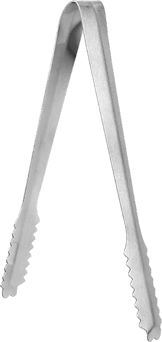 Long serrated ice tongs
