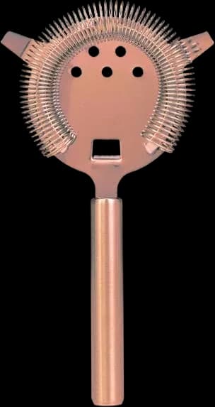 Rose-tone cocktail strainer