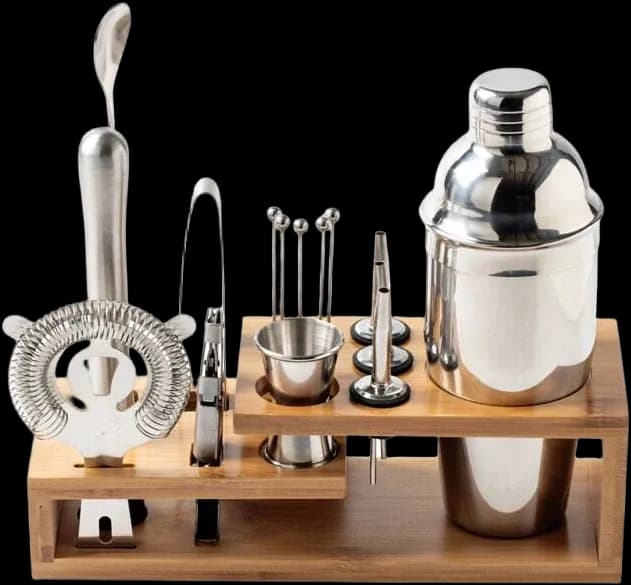 Rectangular stand cocktail set