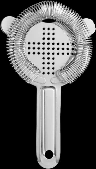 Perforated short-handle strainer